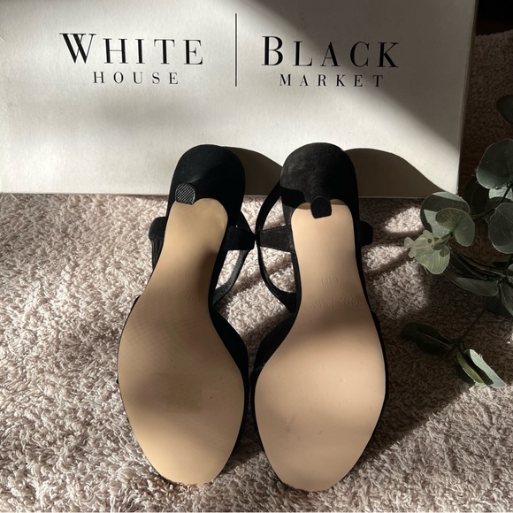White House Black market, black heels, size 6.5 - Picture 6 of 11